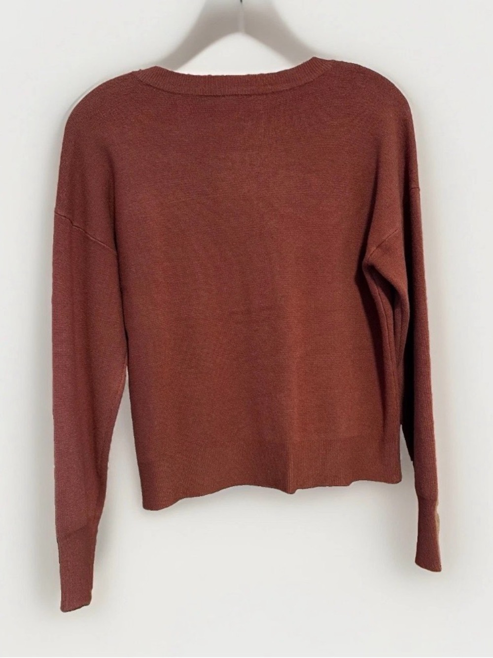 CYRUS - Women's Rust Orange Button Front Cardigan Sweater Small - Style C412335 - Picture 2 of 5